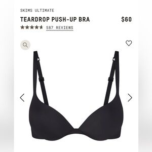 *NEW* Skims Ultimate Teardrop Push-up Bra